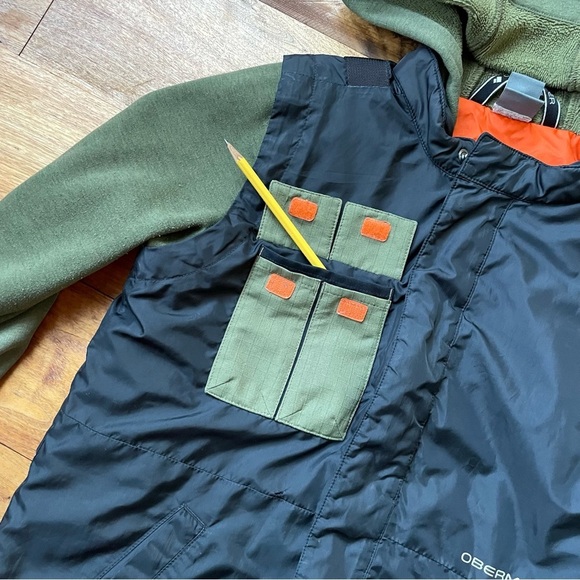 Obermeyer Boys Black and Green Jacket - Medium 8/10 - Picture 5 of 13